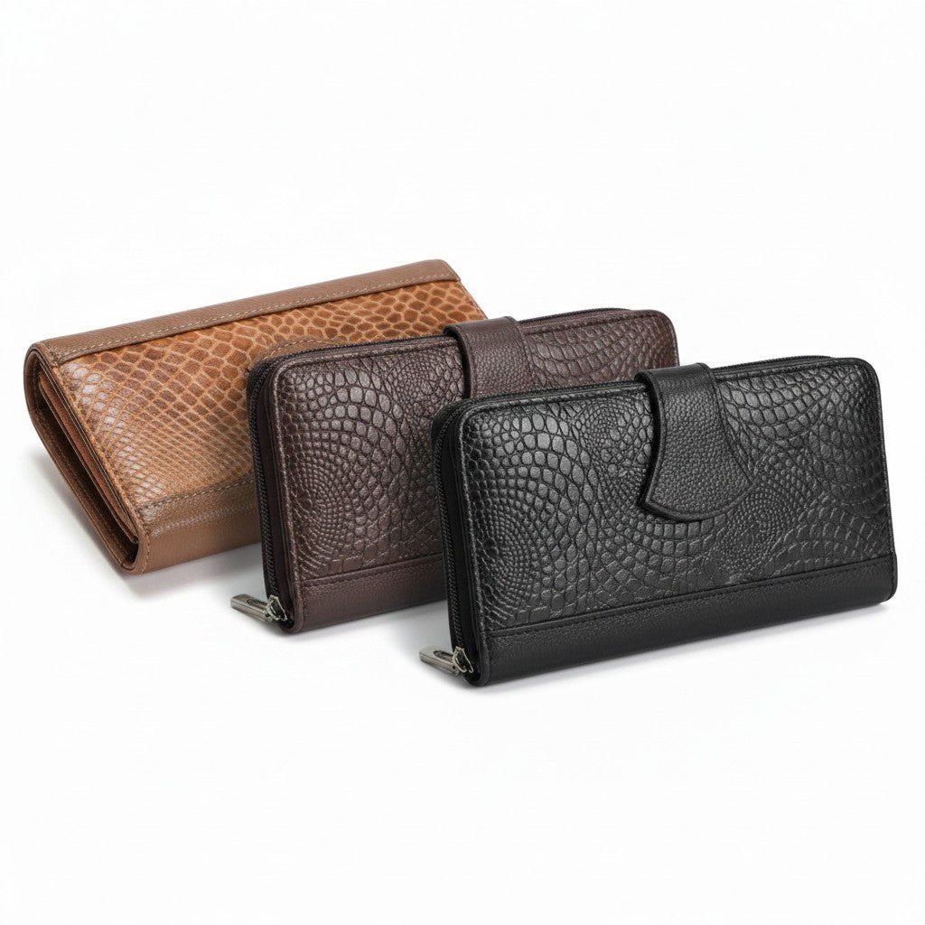 Artisan Hand-Painted Genuine Leather Wallet