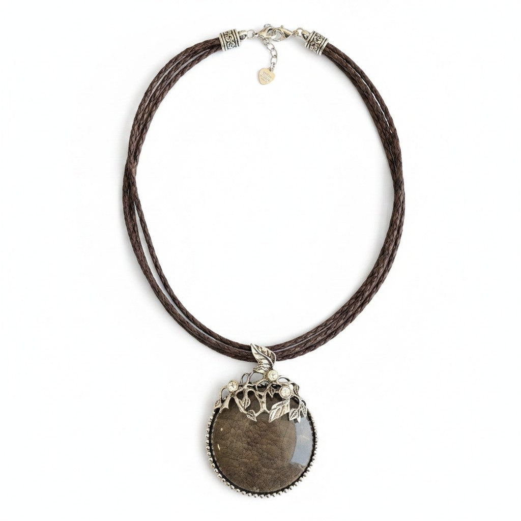 Enchanted Forest Botanical Gemstone Necklace