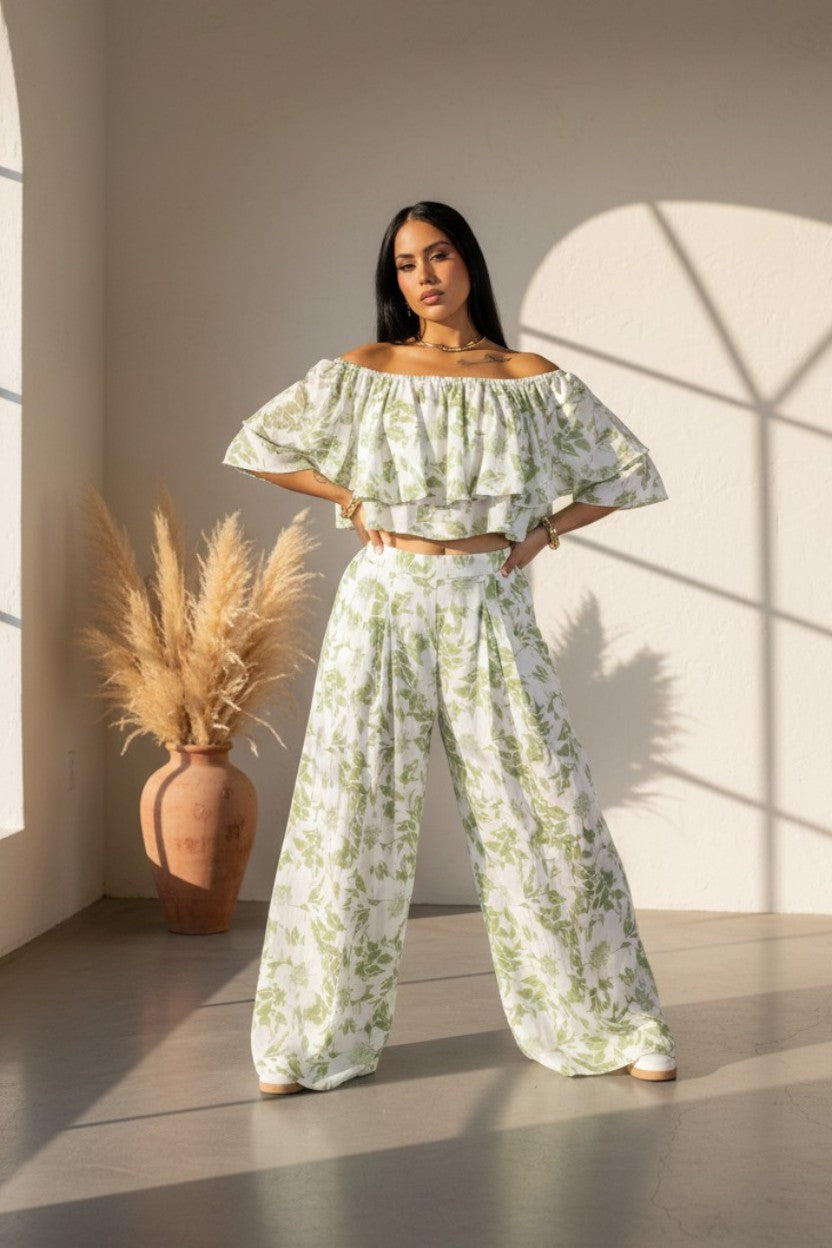 Santorini Scallop Two-Piece Set