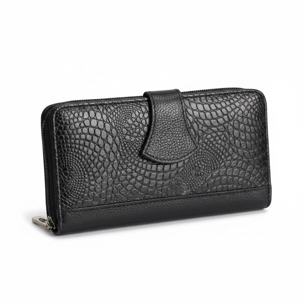 Artisan Hand-Painted Genuine Leather Wallet