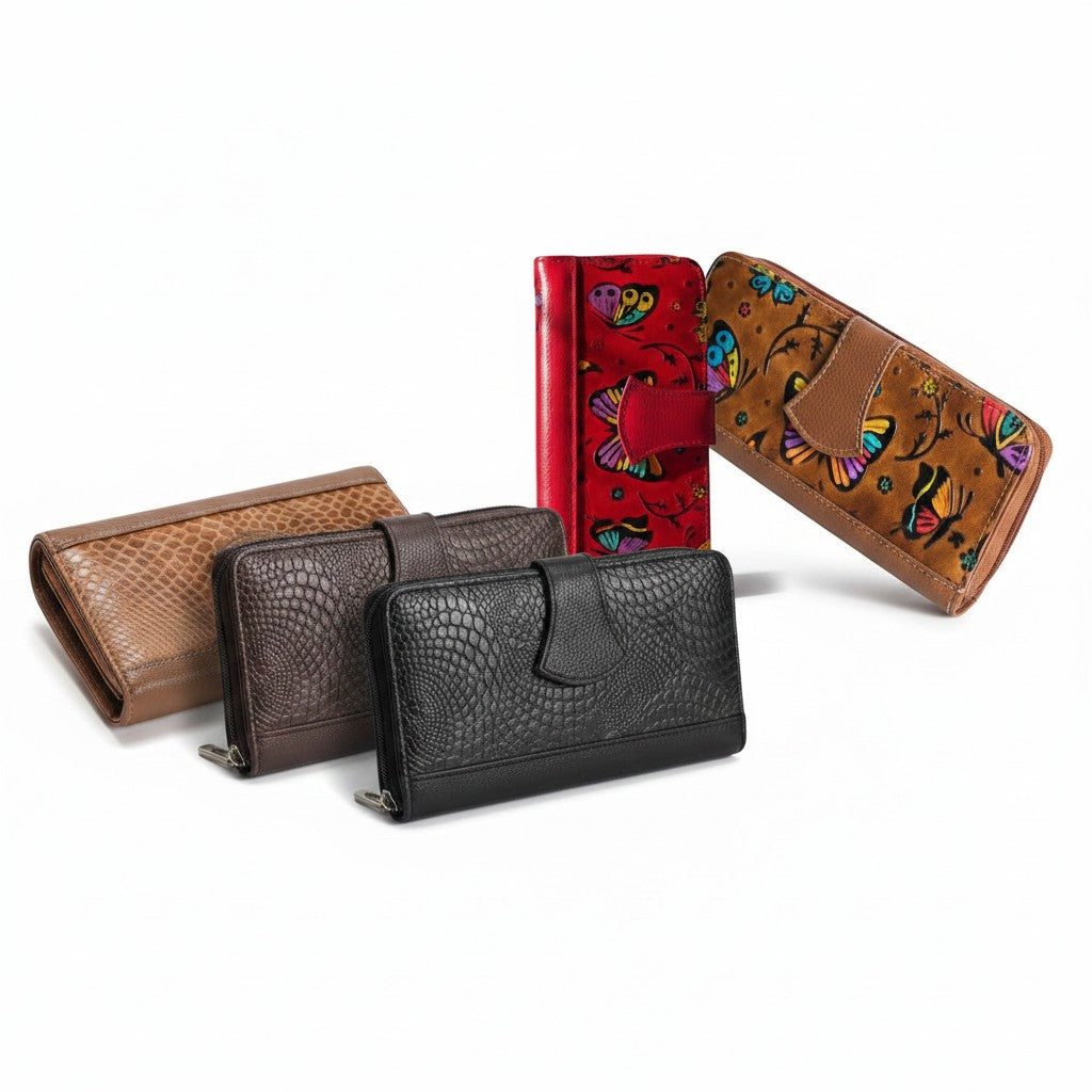 Artisan Hand-Painted Genuine Leather Wallet