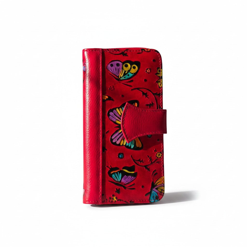 Artisan Hand-Painted Genuine Leather Wallet