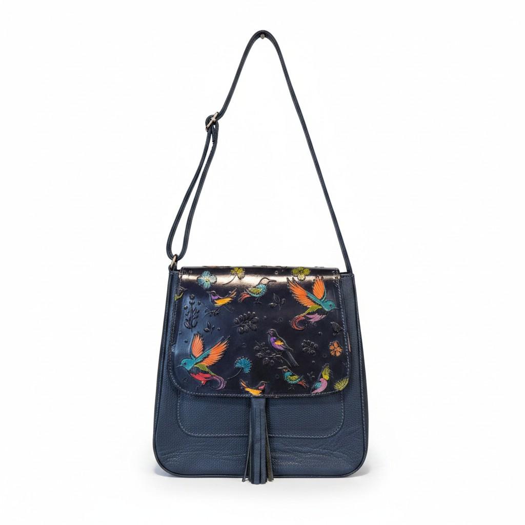 Artisan Genuine leather Hand Painted Crossbody Bag