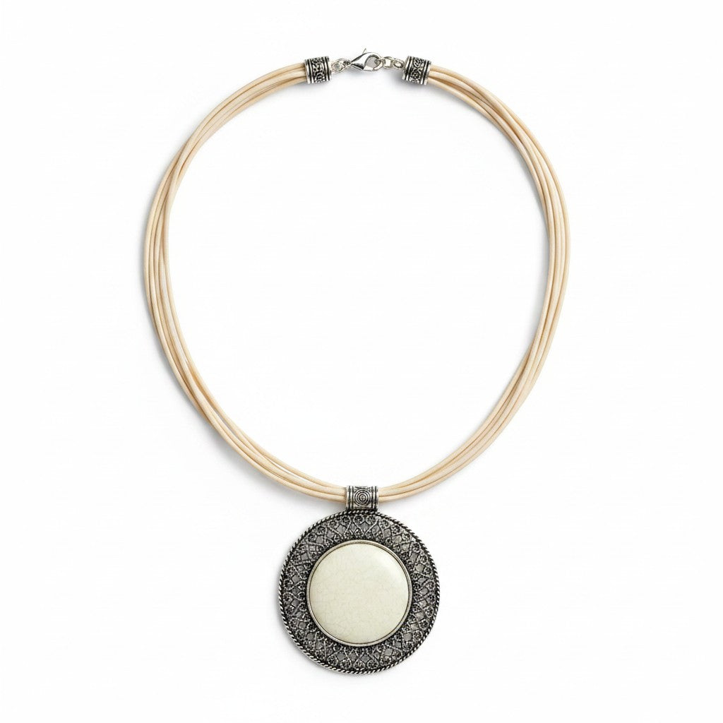 Solstice Medallion Multi-Cord Necklace