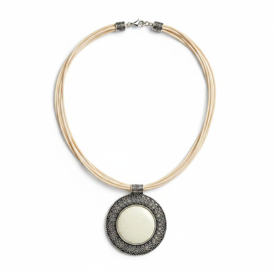 Solstice Medallion Multi-Cord Necklace