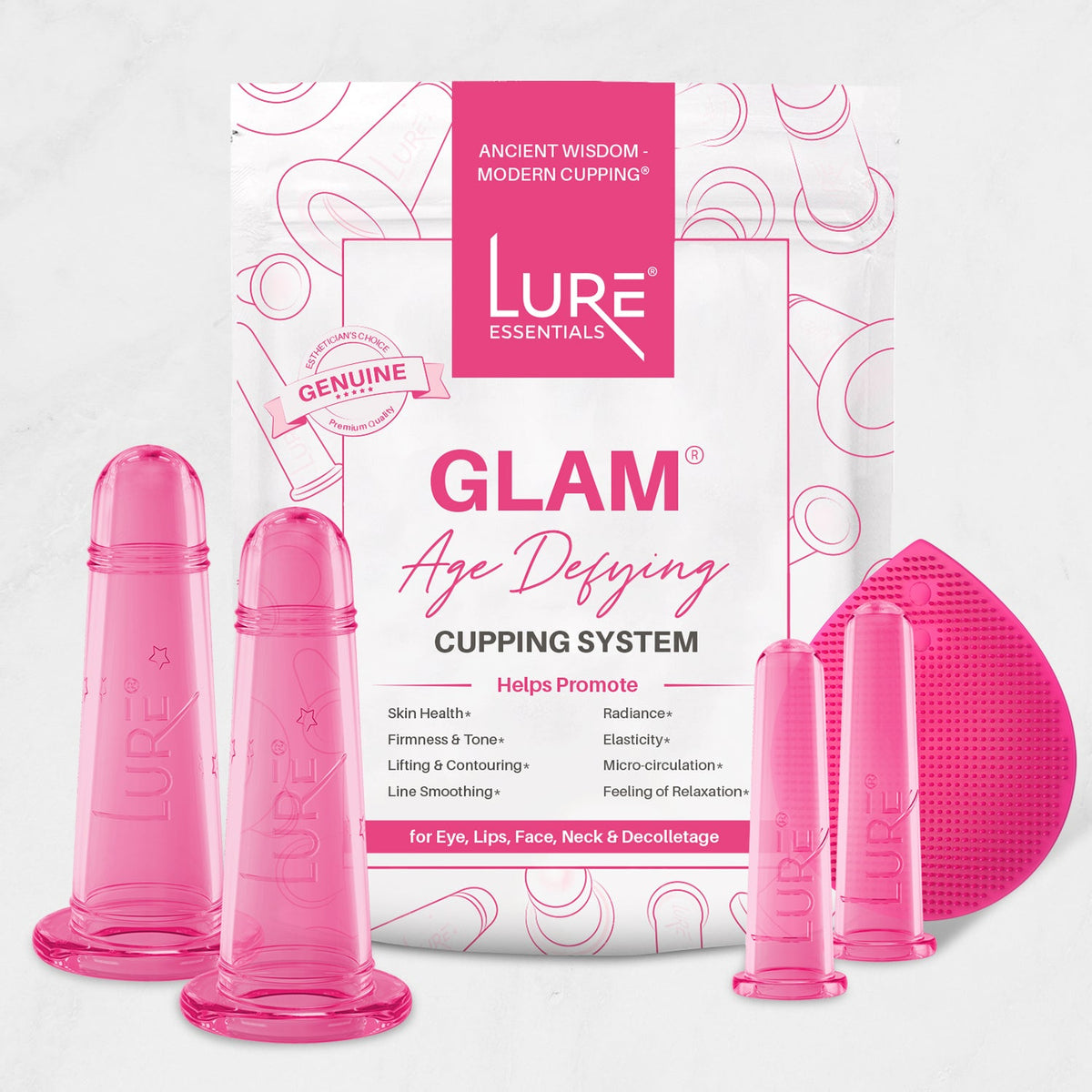 GLAM Facial Cupping Set, Face Eyes Lips