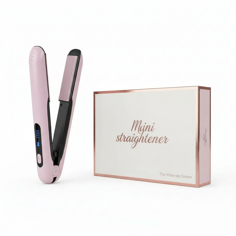 Wireless Hair Straightener Flat Iron Mini 2 IN 1 Roller USB 5000mAh Max 200 Degree Portable Cordless Curler 4 Levels Dry And Wet Uses