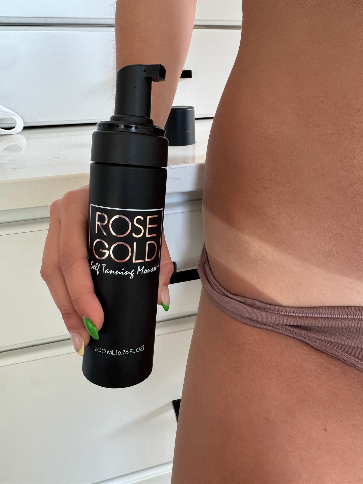Rapid Rinse Self Tanning Mousse — Dark Neutral Bronze Whipped Foam
