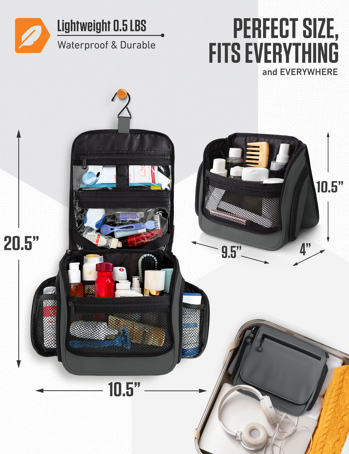 Hanging Travel Toiletry Bag