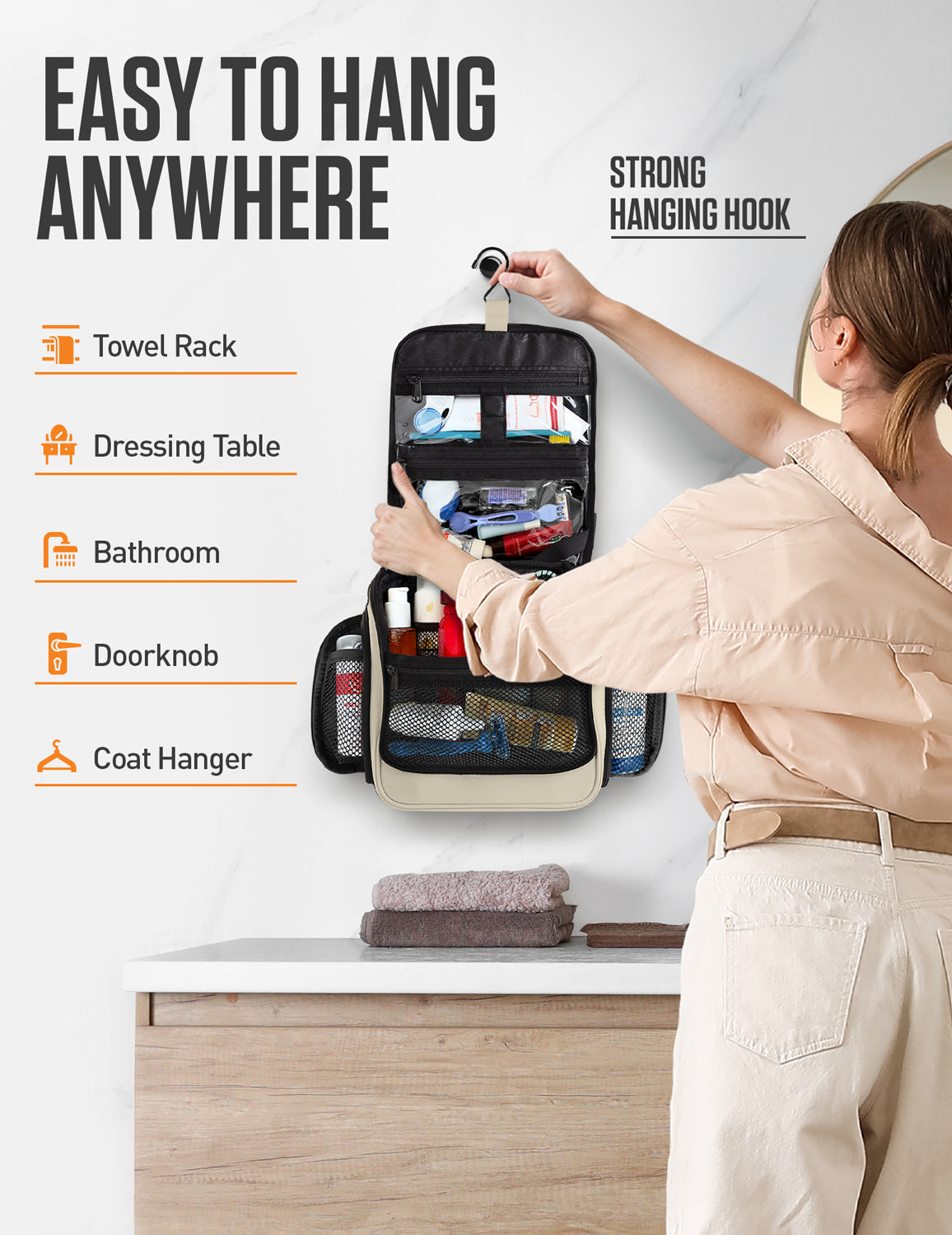 Hanging Travel Toiletry Bag