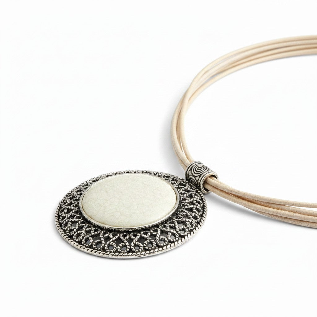 Solstice Medallion Multi-Cord Necklace