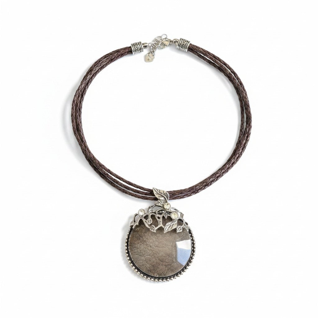 Enchanted Forest Botanical Gemstone Necklace