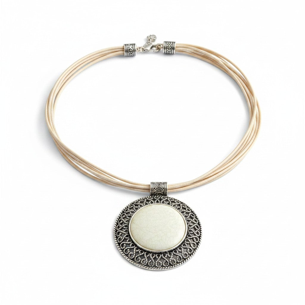 Solstice Medallion Multi-Cord Necklace