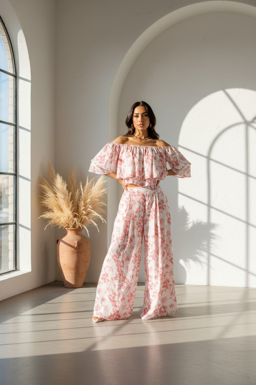 Santorini Scallop Two-Piece Set