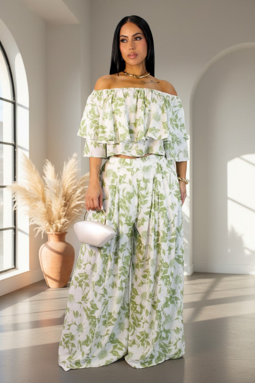 Santorini Scallop Two-Piece Set
