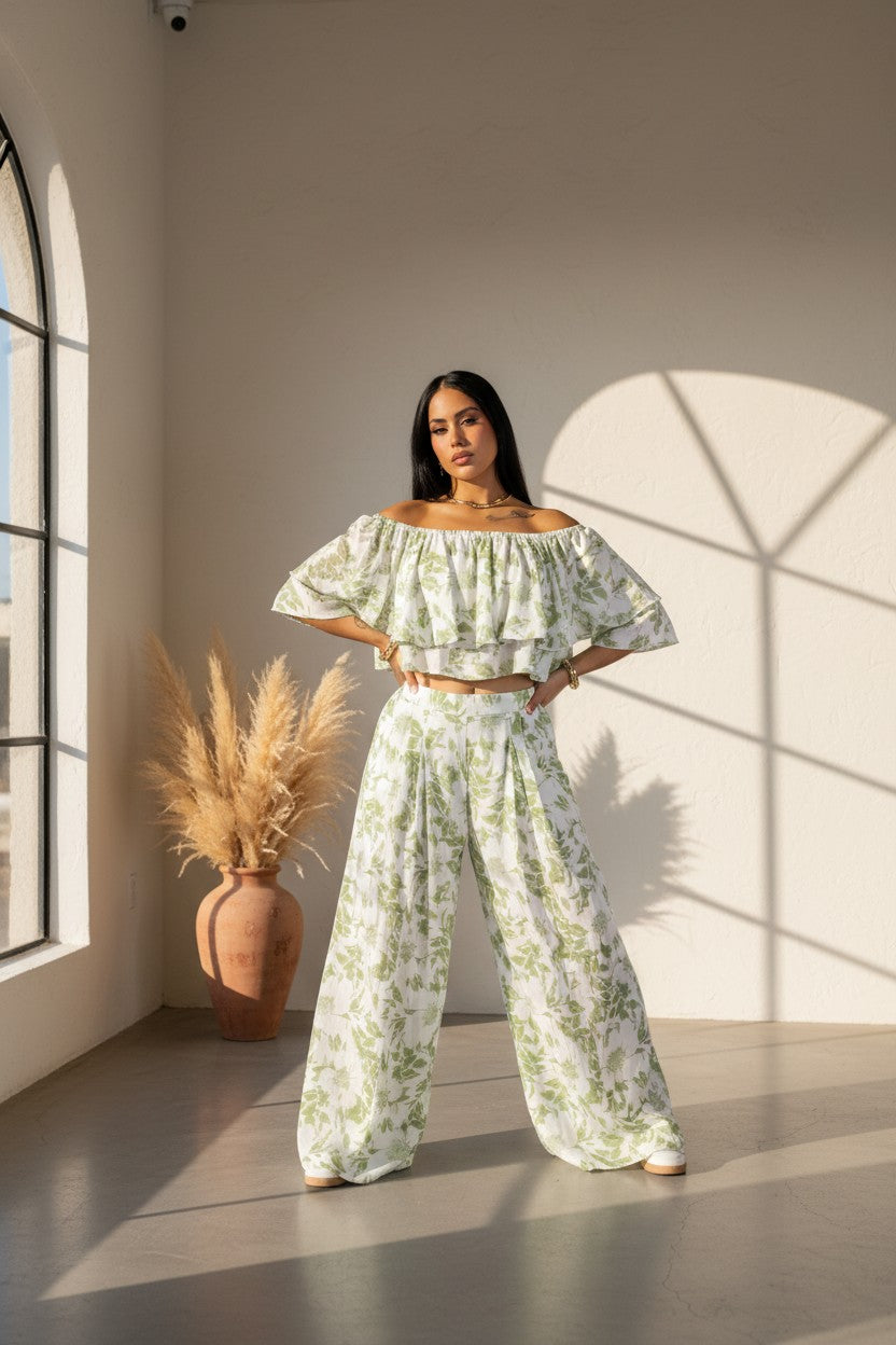 Santorini Scallop Two-Piece Set