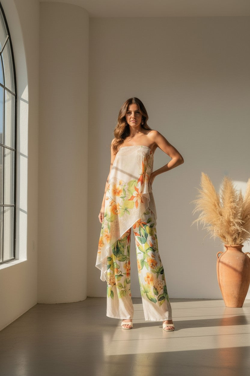 Meadow Chiffon Jumpsuit