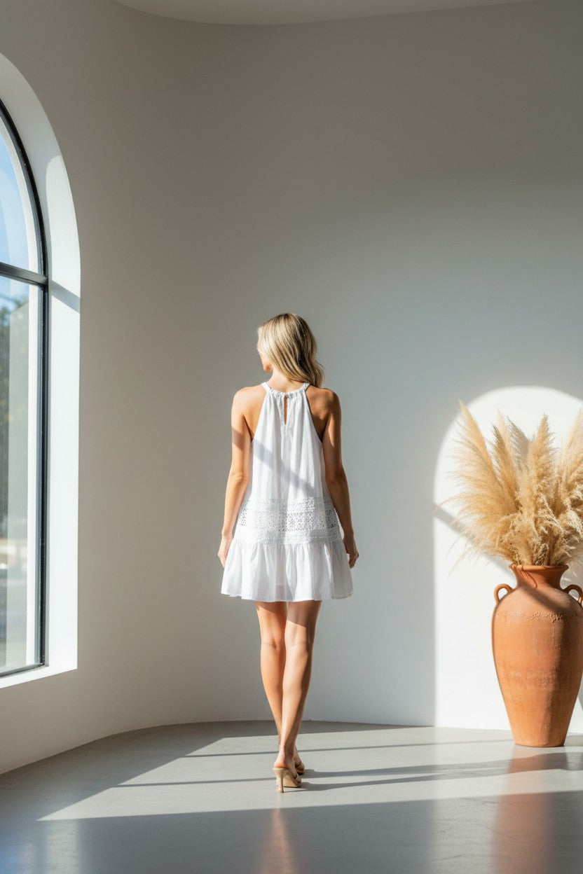 Halter Crochet Tiered Mini