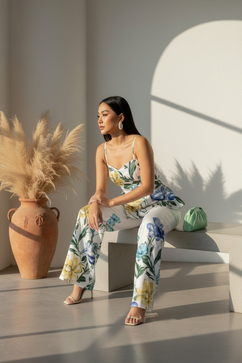 Botanical Breeze Belted Set