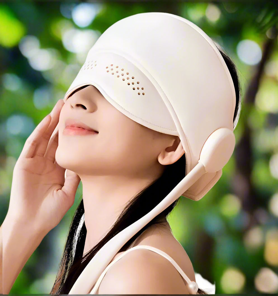 Heated Head & Eye Massager – Sleep Aid Pain Relief Device