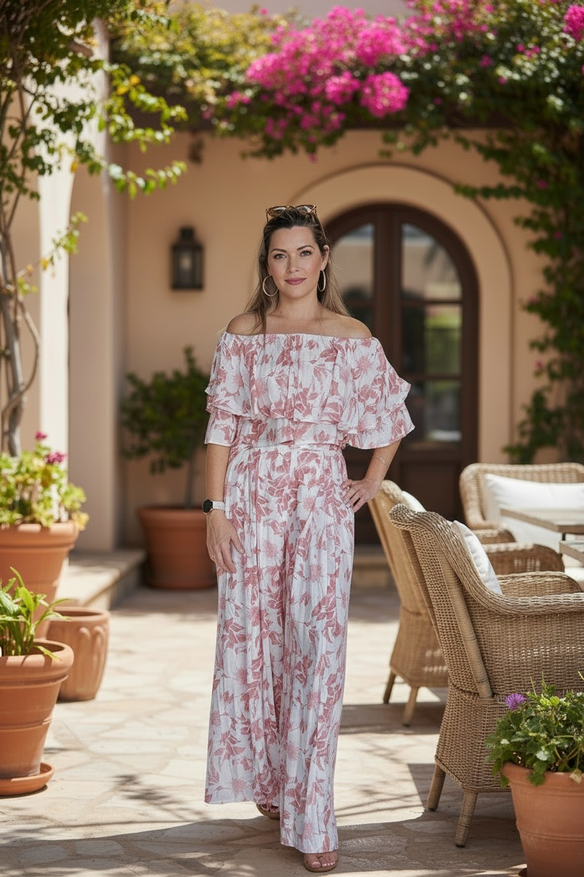 Santorini Scallop Two-Piece Set