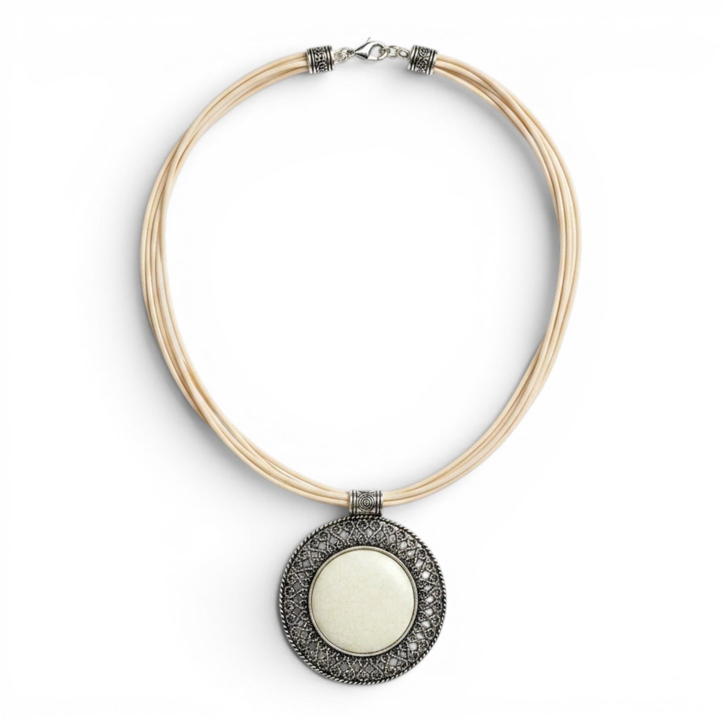 Solstice Medallion Multi-Cord Necklace