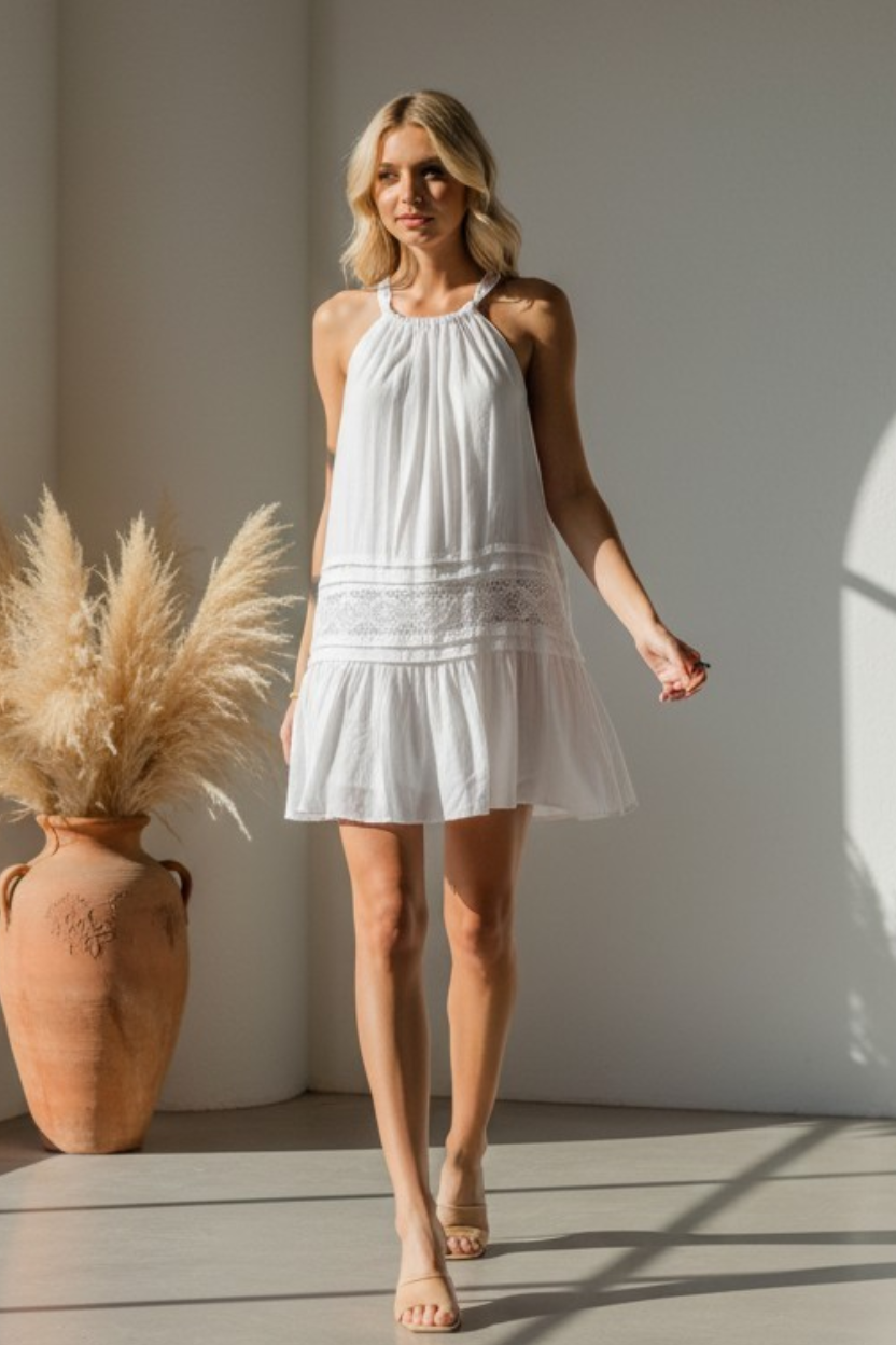 Halter Crochet Tiered Mini