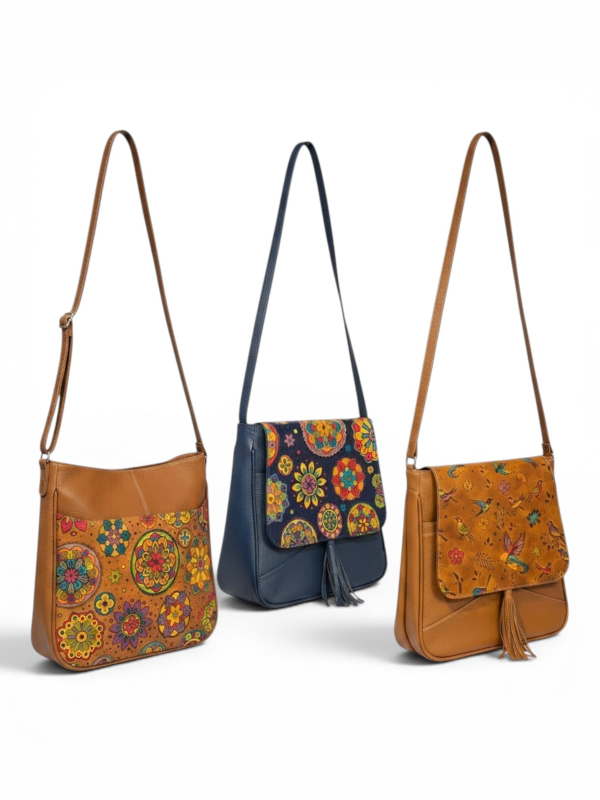 Artisan Genuine leather Hand Painted Crossbody Bag